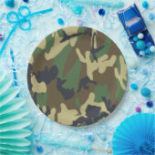 Camouflage Paper-Teller Pappteller (Party)