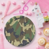 Camouflage Paper-Teller Pappteller (Party)