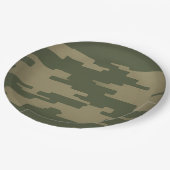 Camouflage Paper-Teller Pappteller (Schrägansicht)