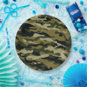 Camouflage Pappteller (Party)