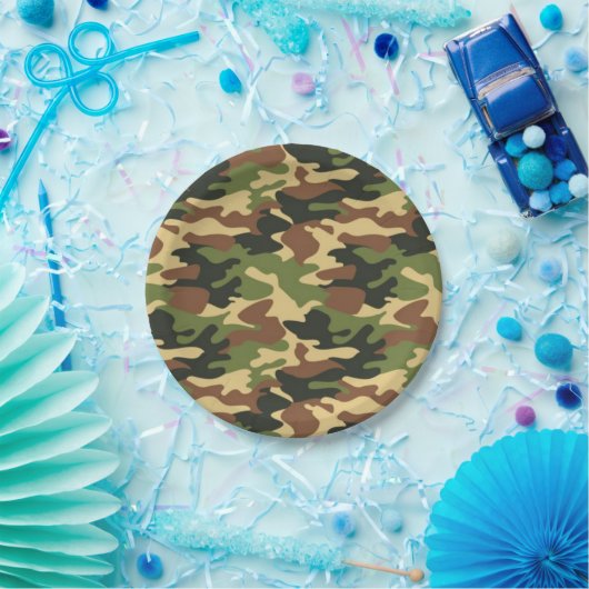 camouflage pappteller (Party)