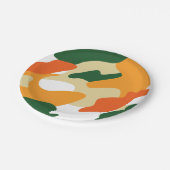 camouflage pappteller (Schrägansicht)