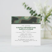 Camouflage-Party Einladungen (Stehend Vorderseite)