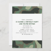 Camouflage-Party Einladungen (Vorderseite)