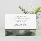 Camouflage-Party Einladungen (Stehend Vorderseite)