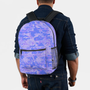 Camouflage Pastel Abstraktes Muster Bedruckter Rucksack