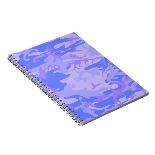 Camouflage Pastel Abstraktes Muster Notizblock (Rechte Seite)
