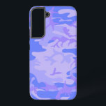 Camouflage Pastel Abstraktes Muster Samsung Galaxy Hülle<br><div class="desc">Camouflage pastellblau abstraktes Muster Galaxy S22  Case. Personalisieren Sie diese Vorlage mit Ihrer Kunst oder Ihrem Foto und passen Sie sie nach Ihren Wünschen an. Das Produkt zeichnet sich durch ein blaues und lila Tarnmuster aus.</div>