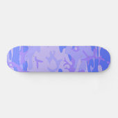 Camouflage Pastel Abstraktes Muster Skateboard (Horizontal)