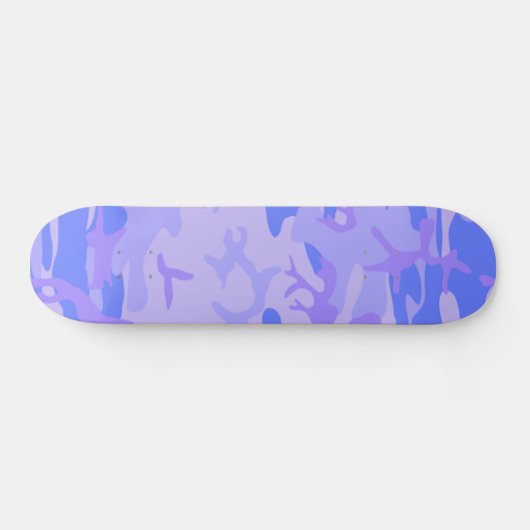 Camouflage Pastel Abstraktes Muster Skateboard (Horizontal)