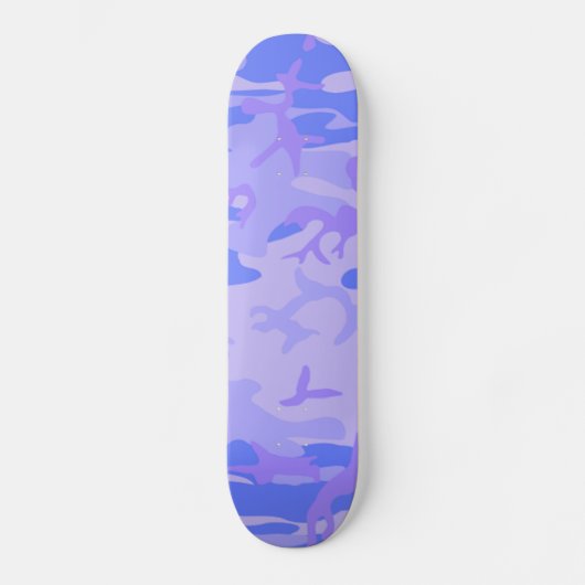 Camouflage Pastel Abstraktes Muster Skateboard (Vorderseite)