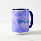Camouflage Pastel Abstraktes Muster Tasse (VorderseiteRechts)