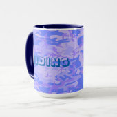 Camouflage Pastel Abstraktes Muster Tasse (Vorderseite Links)