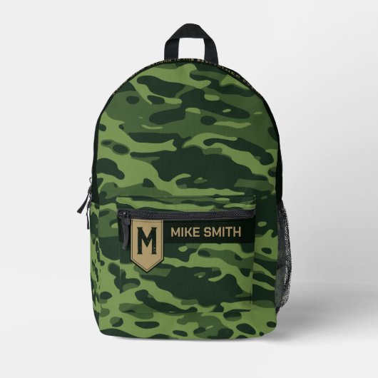 Camouflage Pattern Backpack für Mann/Vater Bedruckter Rucksack (Vorderseite)