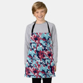 Camouflage Pattern - Burgund Navy White Schürze (Getragen)
