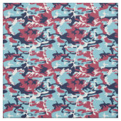 Camouflage Pattern - Burgund Navy White Stoff (Muster)