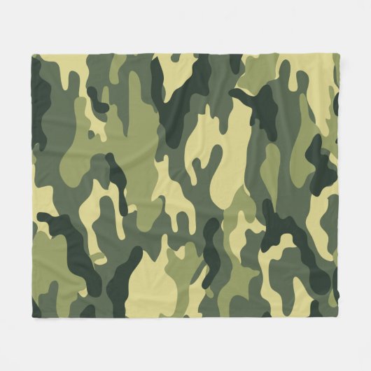 Camouflage Pattern Fleecedecke (Vorderseite (Horizontal))