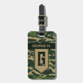Camouflage Pattern Gepäckmarke für Mann/Vater Gepäckanhänger (Vorderseite vertikal)