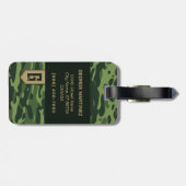 Camouflage Pattern Gepäckmarke für Mann/Vater Gepäckanhänger (Rückseite horizontal)