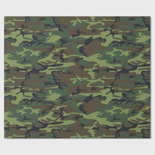 Camouflage Pattern Geschenkpapier (Flach)