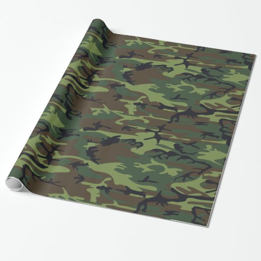 Camouflage Pattern Geschenkpapier (Ungerollt)