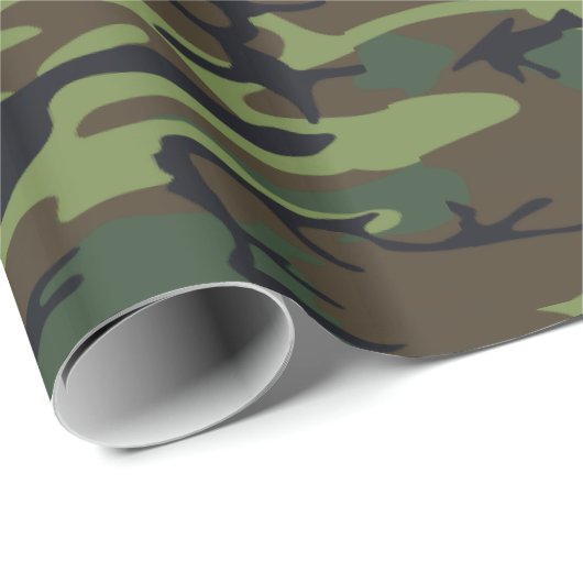 Camouflage Pattern Geschenkpapier (Rolleneckpunkt)