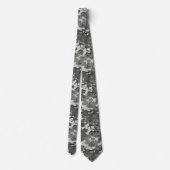 Camouflage Pattern, Grau-Schatten mit Schwarz Krawatte (Rückseite)