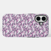 Camouflage Pattern in double Gray and Pink Case-Mate iPhone Hülle (Rückseite (Horizontal))