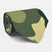 Camouflage Pattern Neck Tie Krawatte (Gerollt)