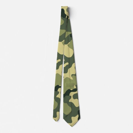 Camouflage Pattern Neck Tie Krawatte (Rückseite)