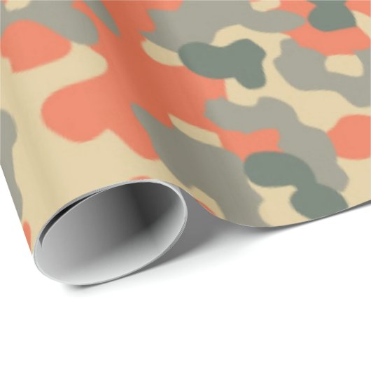 Camouflage Pattern Packpapier (Rolleneckpunkt)