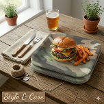 Camouflage Pattern Square Party Plates for Events Pappteller<br><div class="desc">Add a bold and adventurous touch to your celebration with these camouflage pattern square party plates designed for events and gatherings. The rugged camo design creates a fun and unique table setting,  perfect for themed parties,  outdoor celebrations,  and special occasions while offering convenient disposable use.</div>