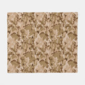 Camouflage Pattern, Wüstentanen und Braun Fleecedecke (Vorderseite (Horizontal))
