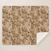 Camouflage Pattern, Wüstentanen und Braun Sherpadecke (Vorderseite (Horizontal))