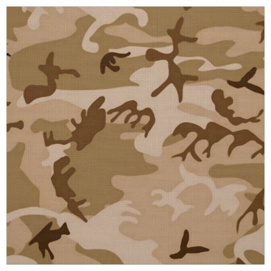 Camouflage Pattern, Wüstentanen und Braun Stoff (Muster)