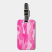 Camouflage Persisch-Rosa Gepäckanhänger (Vorderseite vertikal)