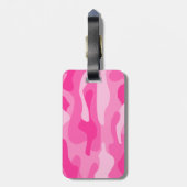 Camouflage Persisch-Rosa Gepäckanhänger (Rückseite vertikal)