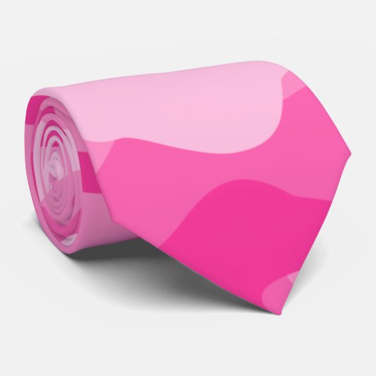 Camouflage Persisch-Rosa Krawatte (Gerollt)