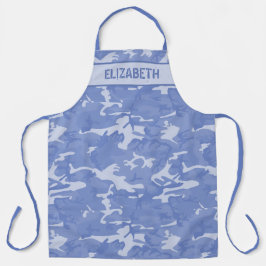 Camouflage Personalisiert Blue Schürze