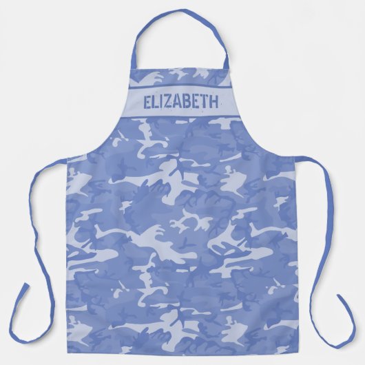 Camouflage Personalisiert Blue Schürze (Vorderseite)