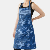 Camouflage Personalisiert Blue Schürze (InSitu)