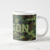 Camouflage Personalisiert Jumbo-Tasse (Rechts)