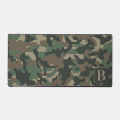Camouflage Personalisiert Monogram Camouflage Schreibtischunterlage (Vorderseite)