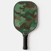 Camouflage Personalisiert Pickleball Paddle (Rückseite)
