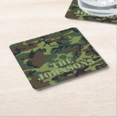 Camouflage Personalisiert Rechteckiger Pappuntersetzer (angewinkelt)