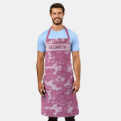 Camouflage Personalisiert rosa Schürze (Getragen)