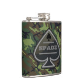 Camouflage personalisiert Spade Flachmann (Rechts)