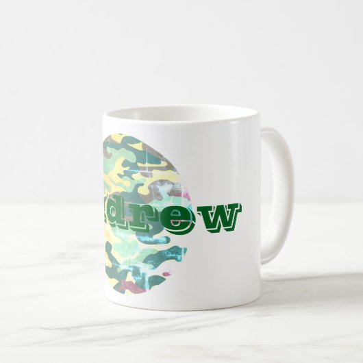 Camouflage Personalisierte Mug Kaffeetasse (VorderseiteRechts)