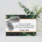 Camouflage, Pfeil-Kriege, danke Karten (Stehend Vorderseite)