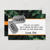 Camouflage, Pfeil-Kriege, danke Karten (Vorne/Hinten)